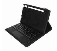 Halearo Tablet Keyboard Case with Touchpad and Pen Holder for Tab P11 Pro Gen 2 11.2in Device - Soft PU Leather - Complete Protection (Black)