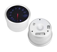Halearo Tachometer LED Speed Meter Kit, Modified 12V 80mm for Auto Modification, High Visibility Black Smoked Lens, Max RPM 11000, Complete Set (Blue)