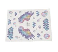 Halearo Tattoo Stickers, Colorful Pattern for Halloween Christmas Party, DIY Facial Makeup Temporary Tattoos with Multiple Designs, for a wide range of scenes with multiple applications