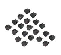Halearo Toggle SPST On Off Switch 20Pcs 12V Round Rocker Switch LED Light 3 Pin 2 Level Yellow Red Blue Green KCD1 for Car Auto