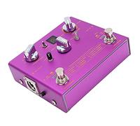 Halearo Vocal Effects Pedal with 9 Adjustable Reverb Modes and 12 Intervals for Musicians, Metal Construction, Purple Color