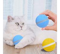 Halearo Wicked Ball Pet Toy LED Flashing Jumping Ball for Indoor Outdoor Fun Eco-Friendly Silicone 1 Unit (Yellow)