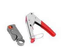 Halearo Wire Crimping Tool Set Kit 1KT-52L20 Dual Blade Design Cable Stripper for RG58/59/62/6/3C/4C/5C Coaxial Cables British System RG6 F Type Crimp Connector User Manual