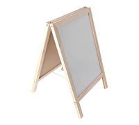 Halearo Wooden Kids Easel Large Double Sided Magnetic Art Board for Learning and Play for Toddlers and Preschoolers
