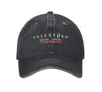 Halestorm Back from The Dead Unisex Baseball Cap Rock Band Distressed Denim Hats Cap Vintage Outdoor Running Golf Gift Sun Cap Cotton，for All Seasons