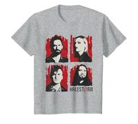 Halestorm - Drip Band Photo T-Shirt, Youth, Heather Grey, 3T