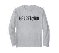 Halestorm - Logo Long Sleeve T-Shirt, Adult Unisex, Heather Grey, Medium