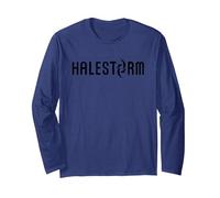 Halestorm - Logo Long Sleeve T-Shirt, Adult Unisex, Navy Blue, Small