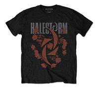 Halestorm T Shirt Bouquet Band Logo Official Unisex Black S