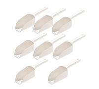 Haletia Plastic Scoop, Small Ice Scoop, Multi-Purpose Handy Food Scoops Sweet Scoops for Kitchen Wedding Party Bar Candy Dessert and Buffet (8Pcs)