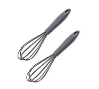 Haletia Silicone Balloon Whisk, 2 Pack, Grey