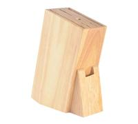 Haletia Wooden Kitchen Knife Block Knife Holder - Without Knives,Empty Block Only, Knife Organizer with Wide Slots for Easy Kitchen Knife Storage
