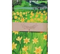 Half a Donkey Daffodil Tea Towel, Cotton, Rectangular, 48 x 80cm, Countryside Floral Design