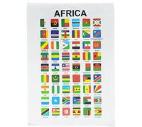 Half a Donkey Flags of Africa - Large Cotton Tea Towel