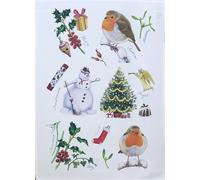 Half a Donkey For Christmas Day large cotton tea towel