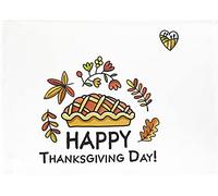 Half a Donkey Happy Thanksgiving Day Large Cotton Tea Towel