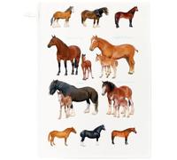 Half a Donkey Heavy Horses Large Cotton Tea Towel | 100% Cotton, Made in the UK