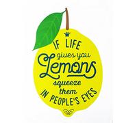 Half a Donkey If life gives you lemons - Large Cotton Tea Towel