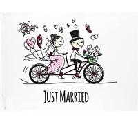 Half a Donkey Just Married Large Cotton Tea Towel