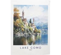 Half a Donkey Lake Como, Italy- large cotton tea towel