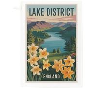 Half a Donkey Lake District England Tea Towel 100% Cotton, White, 65 x 47 cm