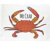 Half a Donkey Mr Crab large cotton tea towel