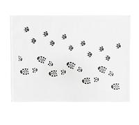 Half a Donkey One Man and his Dog Dirty Footprints Cotton Tea Towel, 47 cm Width x 65 cm Height