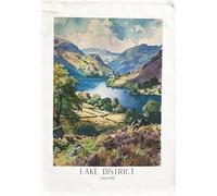 Half a Donkey Scene from the Lake District large cotton tea towel
