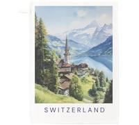 Half a Donkey Switzerland Large Cotton Tea Towel