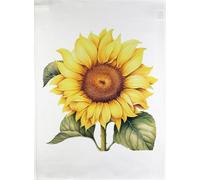 Half a Donkey The Big Yellow Sunflower Head large cotton tea towel