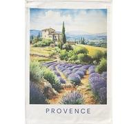 Half a Donkey The Lavender Fields of Provence large cotton tea towel