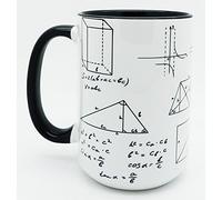 Half a Donkey The Maths and Trigonometry Ceramic Mug with Glazed Black Handle and Inner 450ml (15.8oz)