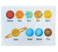 Half a Donkey The Planets - Large Cotton Tea Towel