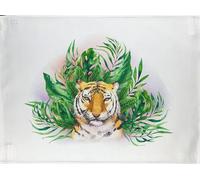Half a Donkey The Tiger Head large cotton tea towel