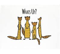 Half a Donkey Whats up? Ask the Mob of Meerkats - Large Cotton Tea Towel