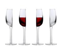 Half a Glass of Wine | 1/2/4 Funny Red Wine Glass | Novelty Drinking Glasses Cups with Half Shape | Crystal Red Wine Glasses Home Decor for Family Supplies (140ml)