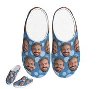 half-acre square pond Custom Cotton Slippers, Personalized Home Slippers, Can be Printed With Photos and Names, Unisex Non-Slip Cotton Slippers