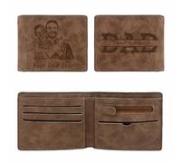 half-acre square pond Men's Custom Wallets, Personalized Engraved Photo Wallets, Customizable Photos and Text, Birthday Gifts for Father, Boyfriend, Husband