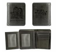 half-acre square pond Men's Custom Wallets, Personalized Engraved Photo Wallets, Customizable Photos and Text, Birthday Gifts for Father, Boyfriend, Husband