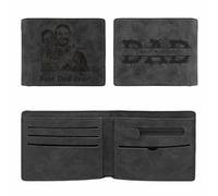 half-acre square pond Men's Custom Wallets, Personalized Engraved Photo Wallets, Customizable Photos and Text, Birthday Gifts for Father, Boyfriend, Husband