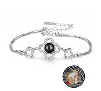 half-acre square pond Picture Bracelet Personalized Photo,Custom Photo Projection Bracelet for Lover,Bracelets with Photos for Women
