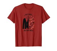 Half Adult Half Hot Mess Funny Millennial Graphic Tee T-Shirt, Men, Cranberry, XL