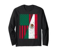 Half African Half Mexican Heritage Roots Pride Long Sleeve T-Shirt
