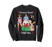 Half American And Welsh Vibes Heritage Sweatshirt