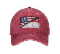 Half American Flag Singapore Dad Cap Classic Peak Cap Breathable Hats for Running Golf Activities