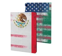 Half American Half Mexican Flag Slim Tablet Cases Compatible with iPad Series Without Pencil Holder Protective Cover Compatible with ipad Pro/ipad Air3(10.5in)