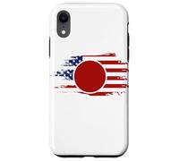 Half American Japanese - USA Japan Flag United States Case for iPhone XR