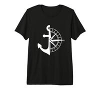 Half Anchor, Half Wind Rose Premium T-Shirt