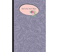 Half And Half Paper: Composition Notebook Half Graph 4x4 Half Lined Paper Notebook on same page, Squared, Science, Maths, Lab Notebooks, Diary ... 5.06 x 7.81 Inch. Flower water color cover