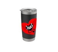 Half Angel & Half Devil Funny Humor Joke Fun Winged Heart Stainless Steel Insulated Tumbler